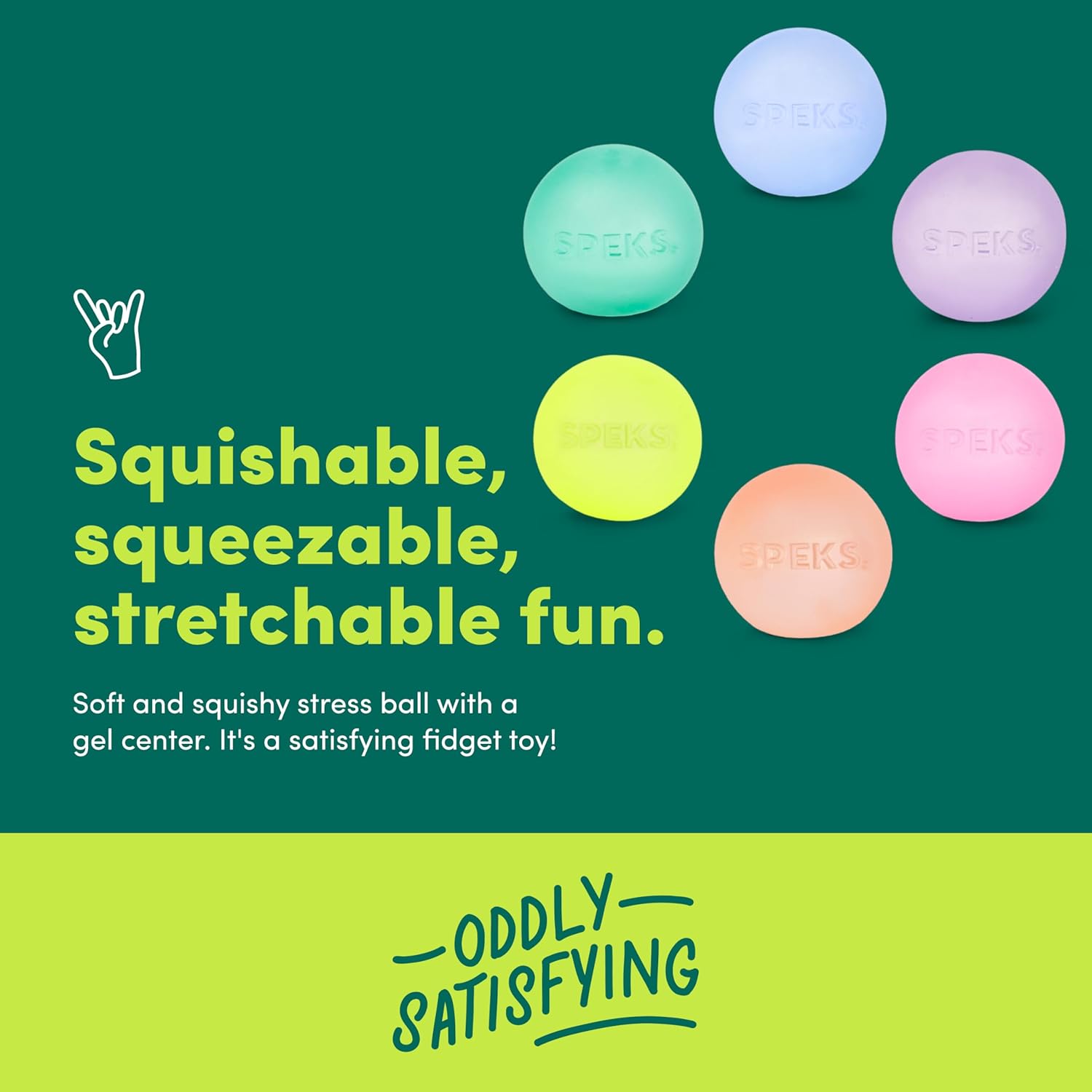 SPEKS Mini 6 Pack Prism Gump - The Memory Gel Stress Ball